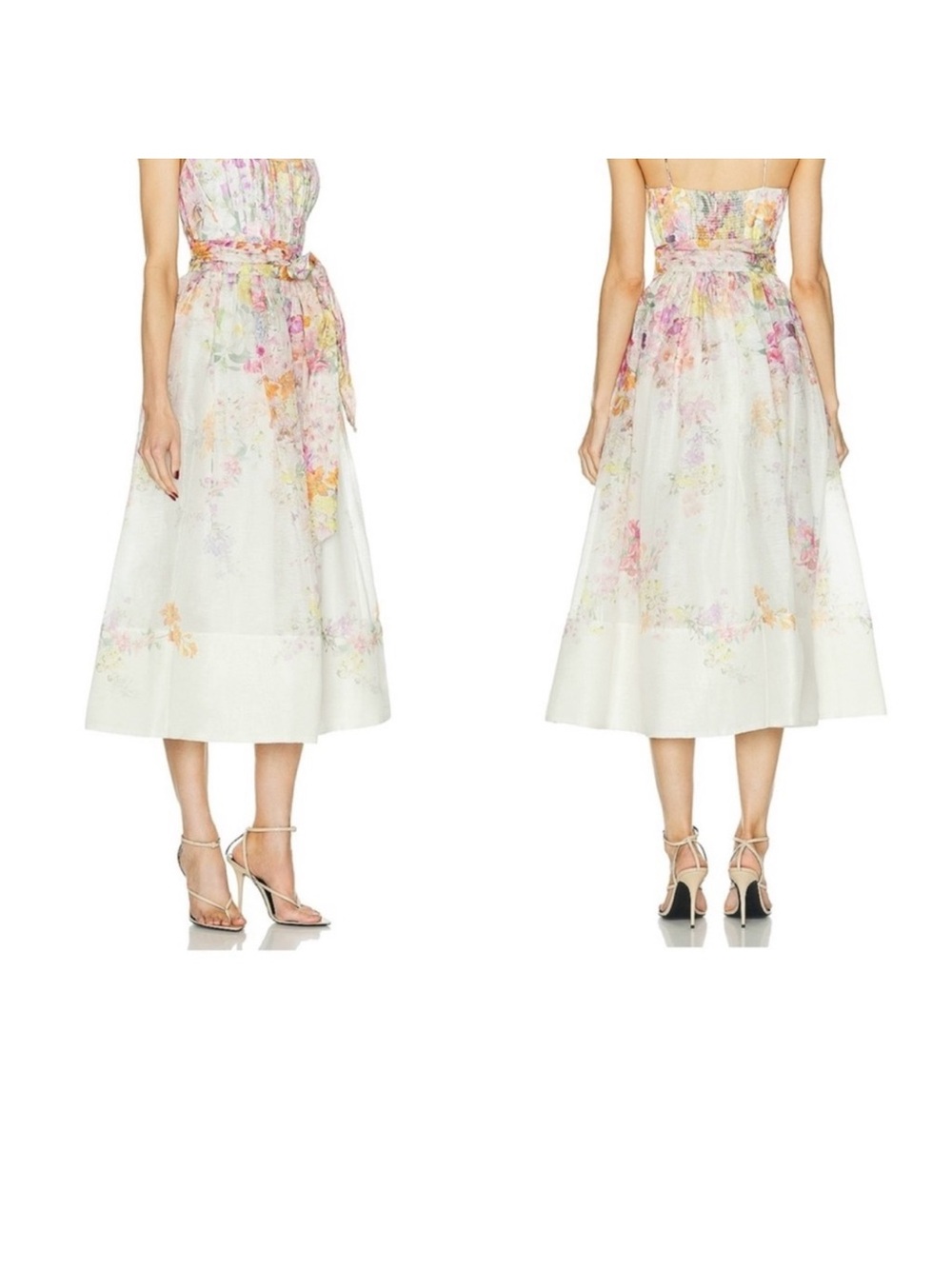 Zimmermann Pastel Floral Midi Dress - Picture 10 of 10